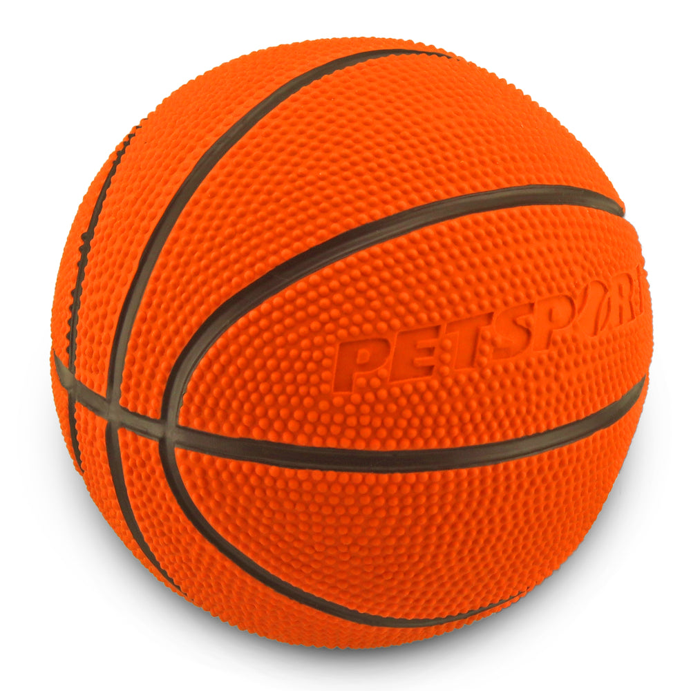Naturflex Natural Rubber Latex Sports Ball Dog Toy - Basketball / 5"