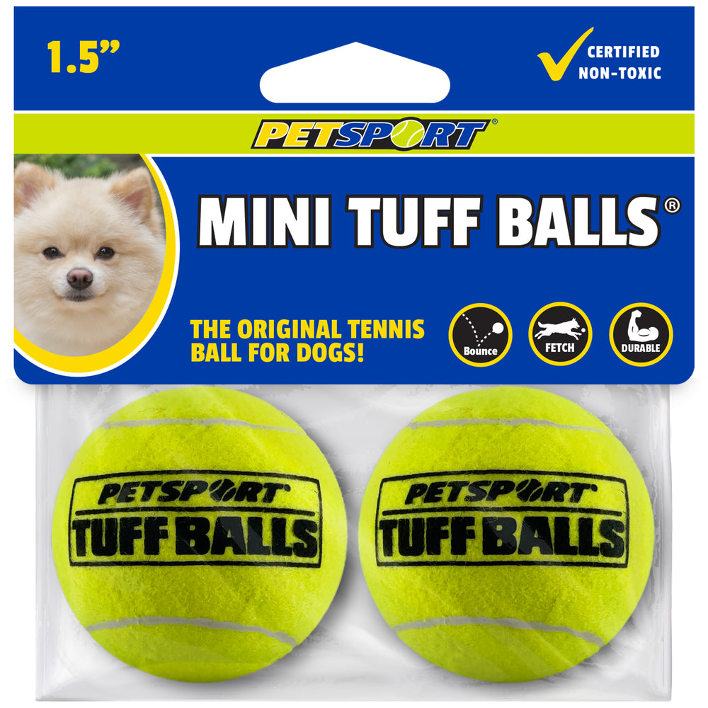 Tuff Ball Dog Tennis Ball - Classic / Mini 1.5" (2-Pack)