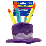 Happy Birthday Party Hat Plush Dog Toy, 7"