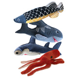 Reel Big Fish Canvas Plush Squeaky Dog Toy