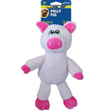 Plush Farm Animal Squeaky Dog Toy - Polly Pig 12"