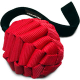 Twisted Chews Heavy-Duty Webbing Tug Dog Toy - Cherry Bomberr 14"