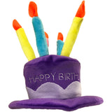 Happy Birthday Party Hat Plush Dog Toy, 7"