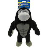 Six-Packers Plush and TPR Squeaky Dog Toy, 12.6" - Ape