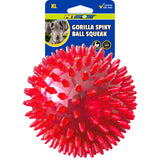 Gorilla Spiky Ball Dog Toy - With Squeaker / X-Large 5"