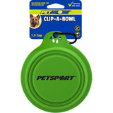 Collapsible Travel Dog Bowl - Clip-A-Bowl (holds 1.5 cups)