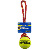 Fling Thing Cotton Rope Dog Toy with Tuff Ball - Giant 14" Rope with 4" Ball