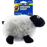 Plush Farm Animal Squeaky Dog Toy - Sheldon Sheep 8"