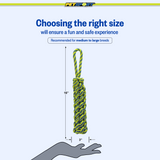 Twisted Chews Floating Rope Dog Toy size guide - Rope Bumper 15.5"