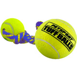 Tug Max Rope Dog Toy with Two Tuff Balls - 9" Rope with Two 2.5" Balls
