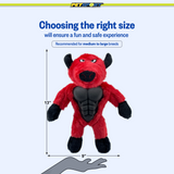 Six-Packers Plush and TPR Squeaky Dog Toy, 12.6"