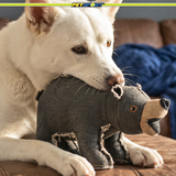 Forest Friends Canvas Plush Squeaky Dog Toy