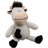Plush Farm Animal Squeaky Dog Toy - Chucky Cow 13.5"