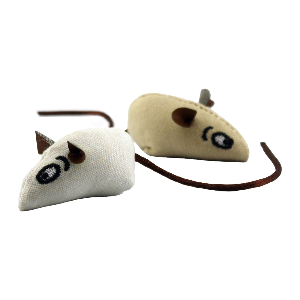 Cat Toy Mice - Earth Mice (2-Pack, Catnip)