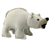 Hemp Canvas Plush Squeaky Dog Toy - Bear 9"