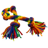 Kaleidoscope Rope Dog Toy - XL 4-Knot Rope 30"