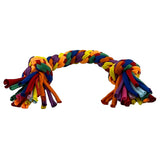Kaleidoscope Rope Dog Toy - 2-Knot Rope 10"