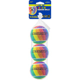 Squeaky Dog Tennis Balls - Rainbow / 2.5" (3-Pack)
