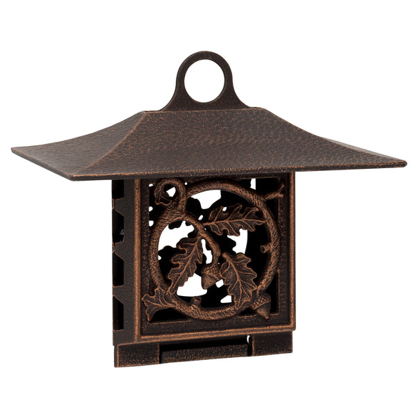 Whitehall Products Whitehall Oak Leaf Suet Feeder, Oil-Rubbed Bronze