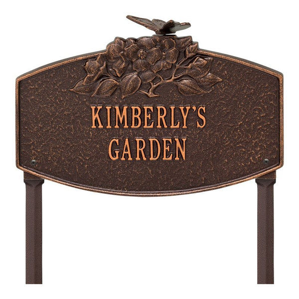 Whitehall Products Whitehall Butterfly Blossom Garden Lawn Personalized Plaque