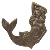 Whitehall Mermaid Towel Hook (left) - French Bronze