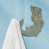 Whitehall Mermaid Towel Hook (left) - lifestyle