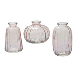 Livi Glass Bud Vases (Set of 3) By Accent Decor