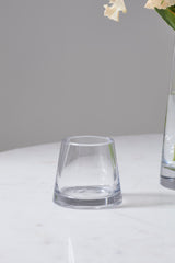 Fat Pyramid Glass Vases By Accent Decor