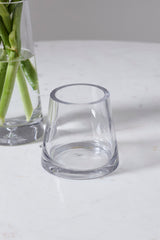 Fat Pyramid Glass Vases By Accent Decor
