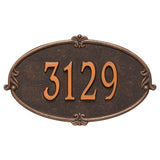 Whitehall Montecarlo Standard Wall 1-Line Personalized Address Plaque - Oil-Rubbed Bronze