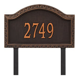 Whitehall Penhurst Grande Lawn 1-Line Personalized Address Plaque - Oil-Rubbed Bronze