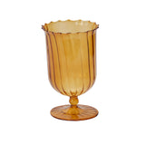 April Glass Vases By Accent Decor - 4.5" x 7.5" / Amber