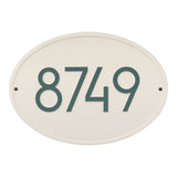 Whitehall Hawthorne Modern Wall 1-Line Personalized Address Plaque - Coastal Green