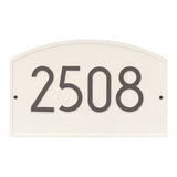 Whitehall Legacy Modern Wall 1-Line Personalized Address Plaque - Coastal Clay