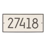 Whitehall Hartford Modern Wall 1-Line Personalized Address Plaque - Coastal Clay
