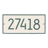 Whitehall Hartford Modern Wall 1-Line Personalized Address Plaque - Coastal Green