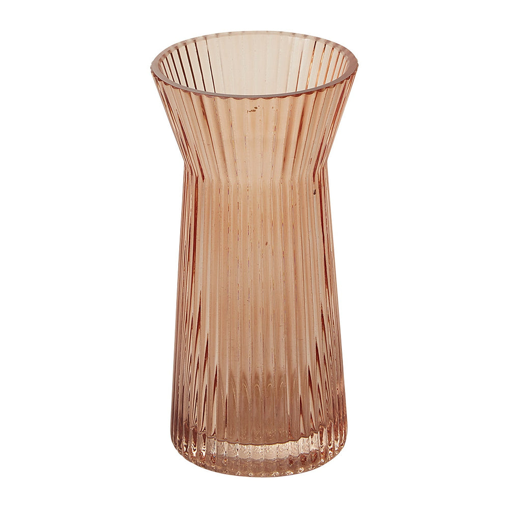 Lyrical Ribbed Glass Vase (Set of 4) By Accent Decor