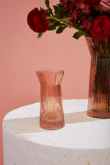 Lyrical Ribbed Glass Vase By Accent Decor