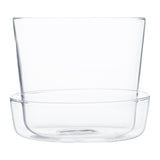 Glass with Saucer Pots By Accent Decor