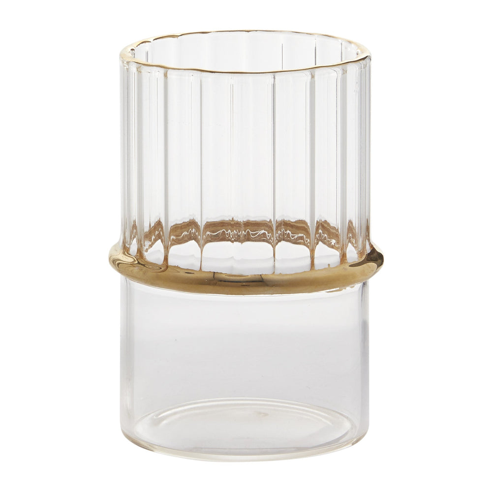 Ring Glass Votive Candleholders By Accent Decor