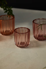 Tanger Ribbed Textured Votive Candleholders By Accent Decor