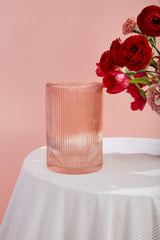 Bellini Ribbed Glass Vases By Accent Decor