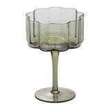 Floret Glass Decorative Drinkware By Accent Decor