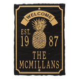 Whitehall Antebellum Welcome Anniversary Personalized Plaque - Black/Gold