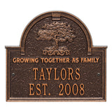 Whitehall Family Tree Anniversary Wedding Personalized Plaque - Antique Copper