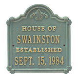Whitehall Chatham Anniversary Wedding Personalized Plaque - Bronze Verdigris