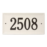 Whitehall Masons Rectangle Standard 1-Line Personalized Address Plaque - French Country -Stone