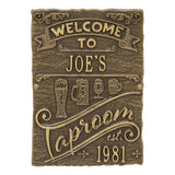 Whitehall Tap Room Brew Pub Personalized Plaque - Antique Brass
