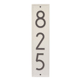 Whitehall Delaware Modern Vertical Wall 1-Line Personalized Address Plaque - Coastal Clay