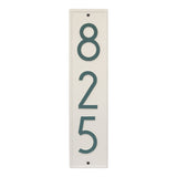 Whitehall Delaware Modern Vertical Wall 1-Line Personalized Address Plaque - Coastal Green